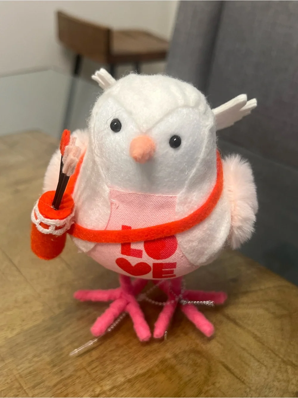 2022 Target Spritz Featherly Friends Valentine's Day fabric bird named 